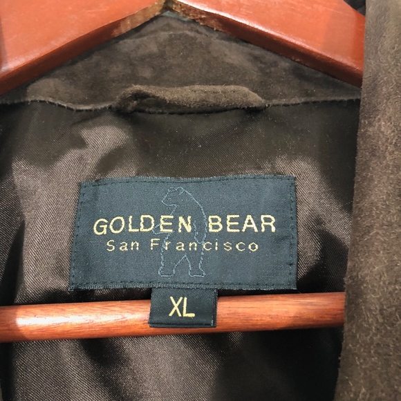 [Golden Bear] VTG Mens Suede Leather Bomber Jacket - Picture 7 of 8